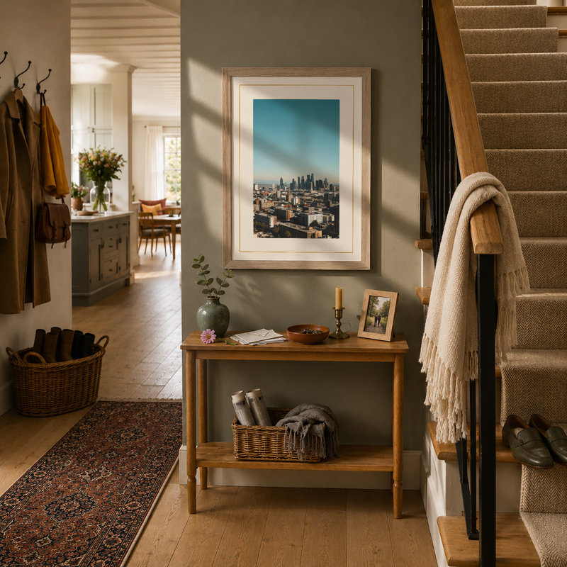 Urban Sprawl Modern - Framed Print, A1 - 84.1 x 59.4 cm, Oak