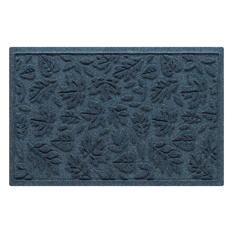 WaterHog® Fall Day 23 in. x 35 in. Indoor Outdoor Doormat, Navy, Rectangle 1'10" x 2'8"