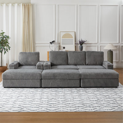 Fauteuil inclinable en velours côtelé simple avec canapé 3 places, canapés confortables pour canapé et canapé profond