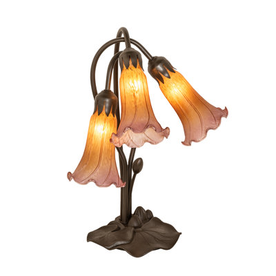 Lampe d'appoint 3 lumières l 16 po Tiffany Pond