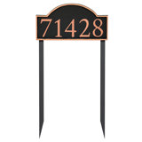 Soft Serif 1-Line Lawn Address Sign