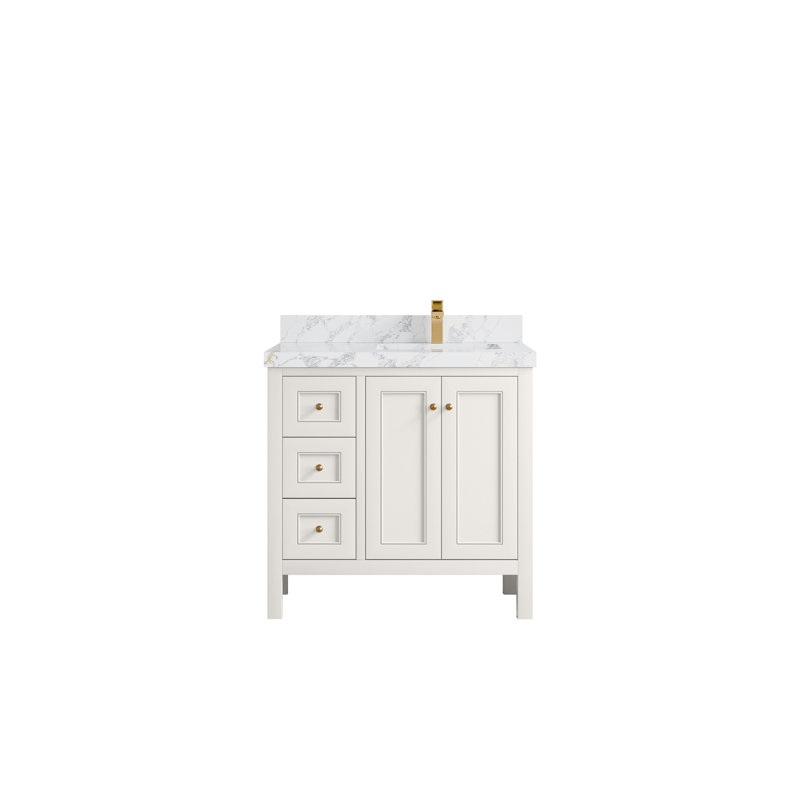 Nashville X P 22 po P 2 po. Calacatta Poanazzo Quartz, Albâtre