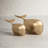 Lychee Pelagic Solid Aluminum Whale Sculptures in Gold, Set of 2-71610347