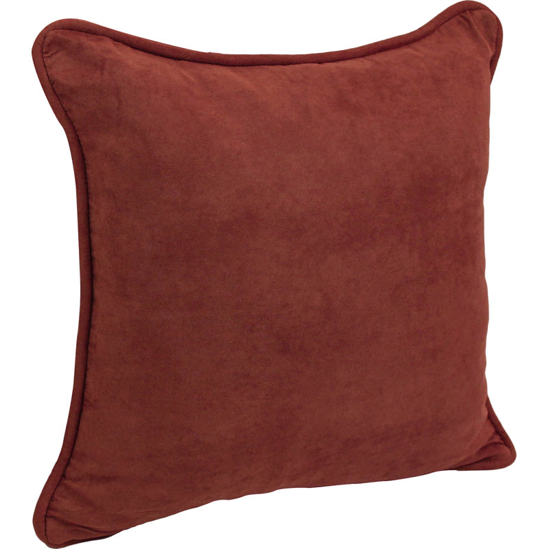 Corded Throw Pillow, Red Wine