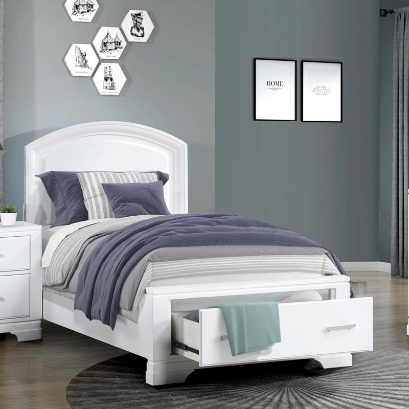 Lit plateforme moderne avec tiroirs de rangement