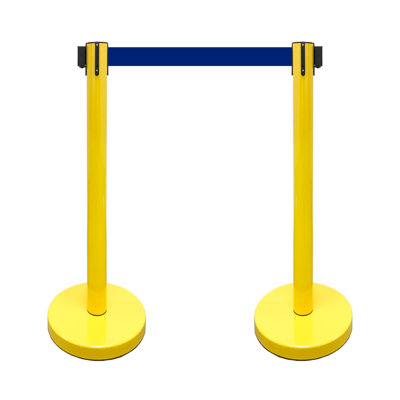 Barrière de sécurité pour ranchers de sécurité 36 "(2 poteaux avec ceinture bleue 78")