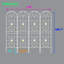 Versatile Rustproof Trellis for Outdoor Plants, Enhancing Garden Beauty-801664084-801664087