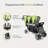 Foundations Sport 3 Seat Stroller with Sun Canopy-13710541