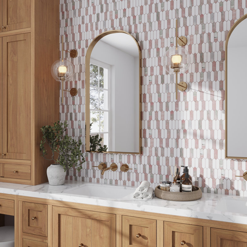 Carrelage mosaïque 12 po x 12 po Rosendal Thassos, Norvège