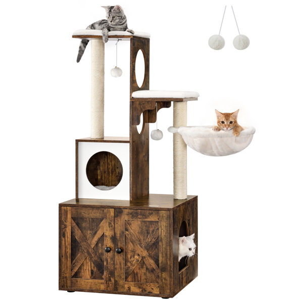 Archie & Oscar™ 52.8'' H Kimmel Cat Tree & Reviews | Wayfair