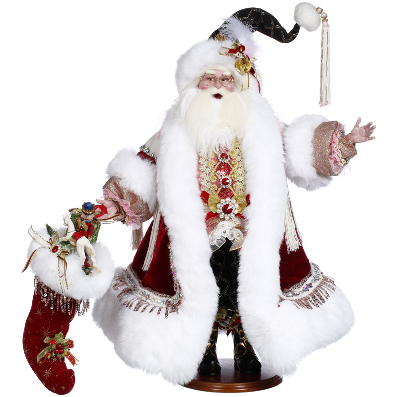 Santa With Stocking - 27 Inches