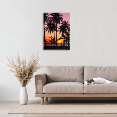 Coucher de soleil sur toile Martinique, design par Danita Delimont