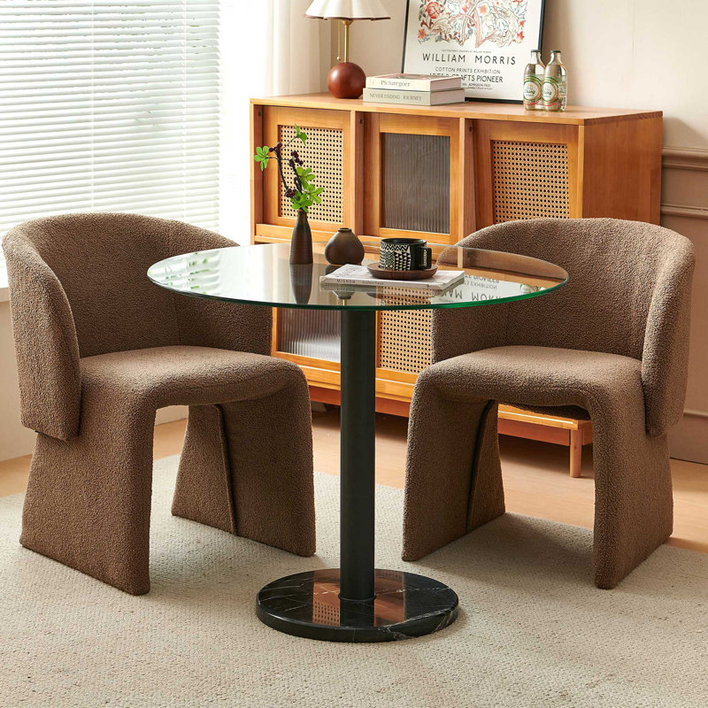 Barclay Two-Seater Dining Table Set, Brown