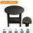 18" Round Outdoor Side Table HIPS Adirondack Patio Table with Storage Shelf 2-Tier Plastic Adirondack End Table for Patio, Backyard or Balcony, Black-165581213