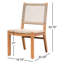 Chaise d'appoint de patio en teck Seras-1204310619