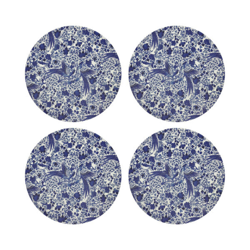 Royal Delft Vegan Leather Round Placemats