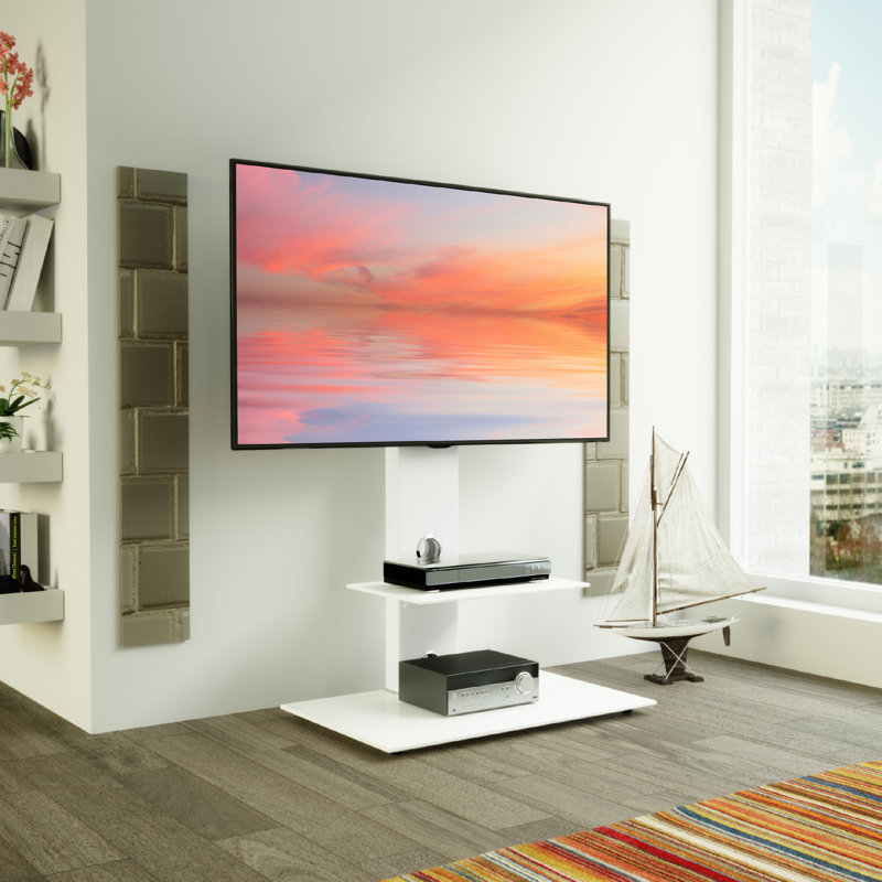 Alianna TV Stand for TVs up to 65", White/White