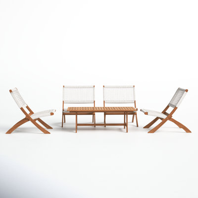 Kismet 4-Person Acacia Patio Seating Group