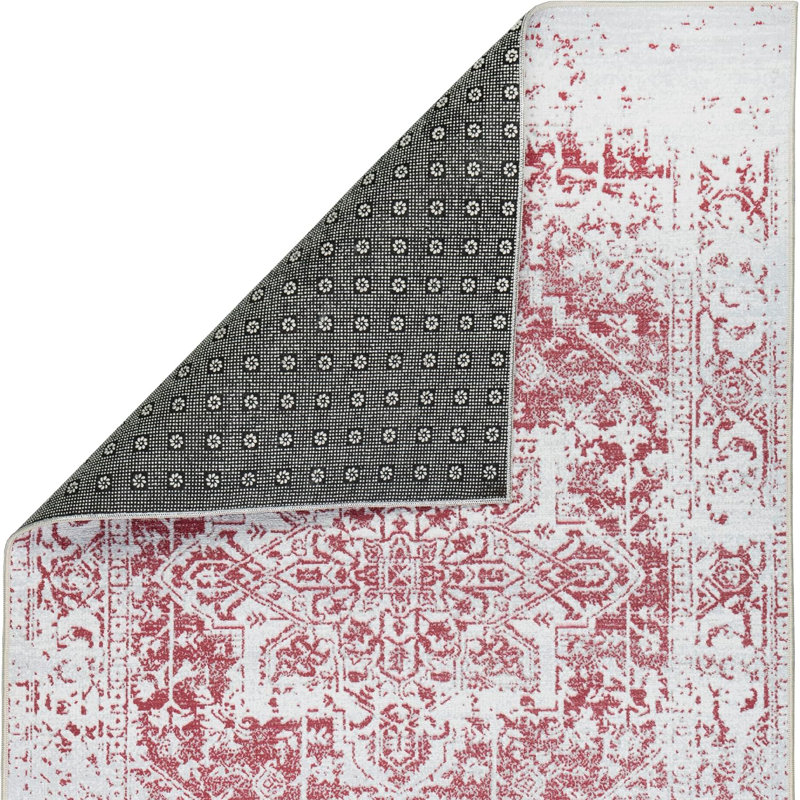 Jasik Washable Abstract Indoor Rug, Runner 2'2" x 6'