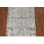 Tapis de couloir indien ivoire et vert abstrait 3 x 12