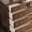Commode d'appoint en bois massif style rétro