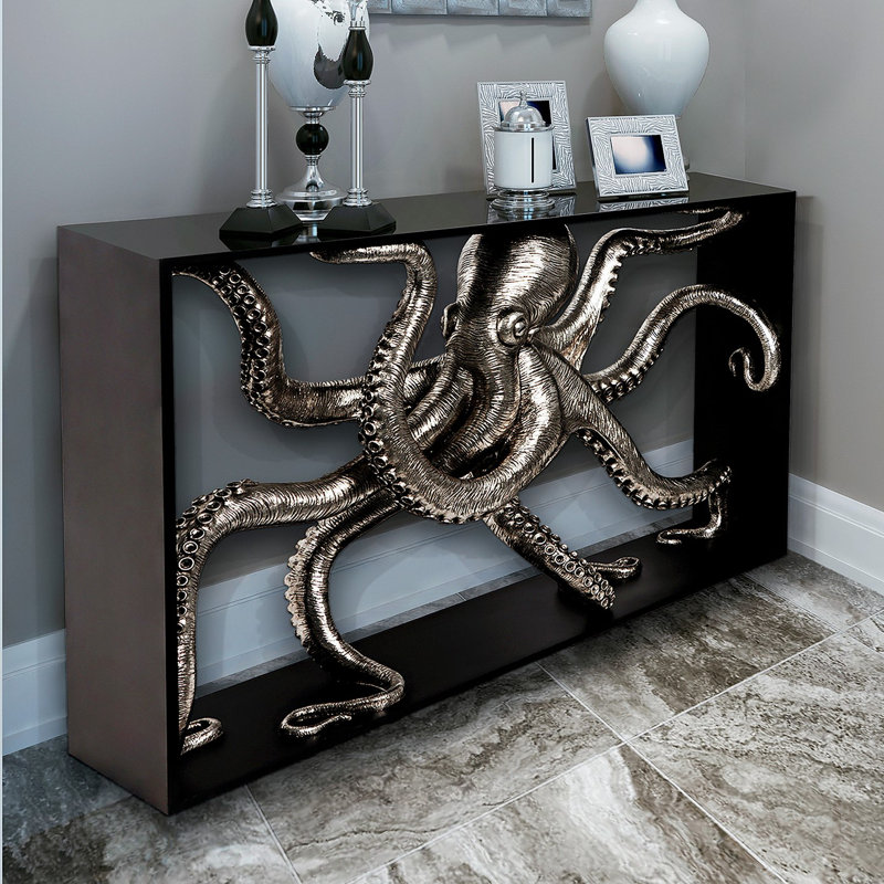 Depths of the Sea Kraken Octopus 49" Console Table