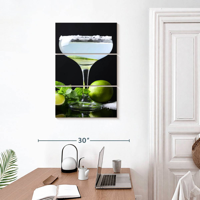 Yarlin Lime Margarita Cocktail, H 32 po x l 20 po