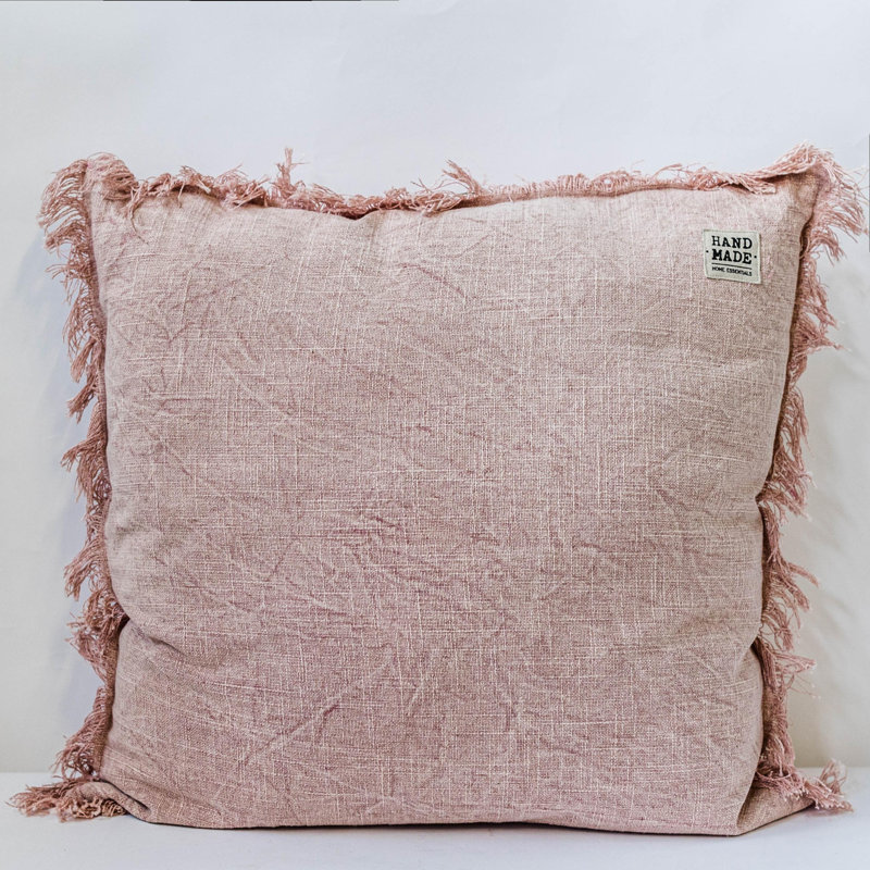 Coussin 20 po, H 20 po x l 20 po, Carré, Rose