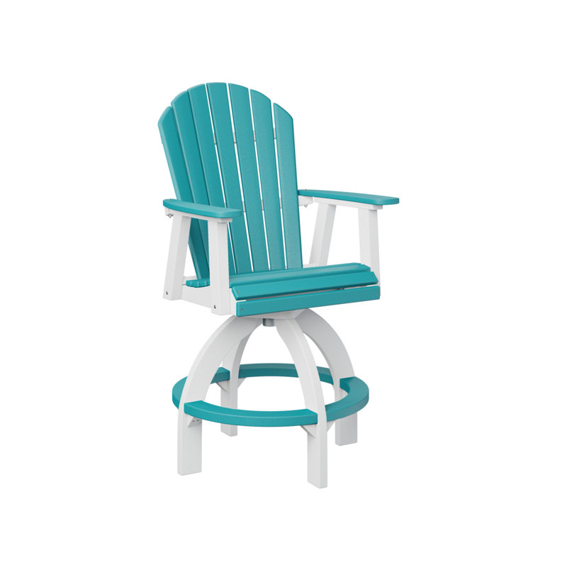 Chaise de bar Dawnita, 26.5", Bleu Aruba