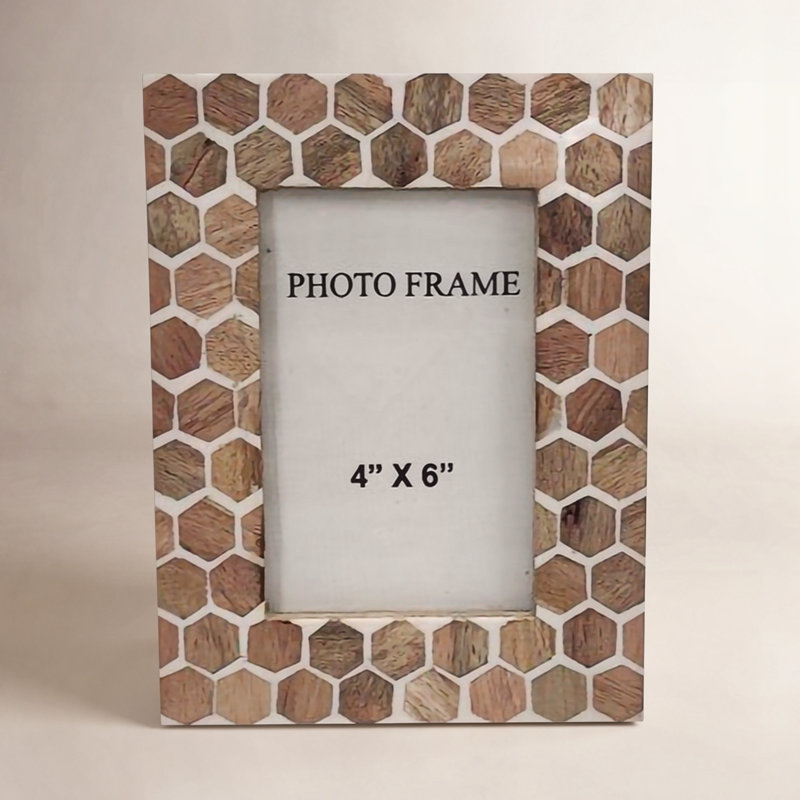 Cadre photo simple en bois Hidemi, 4 po x 6 po