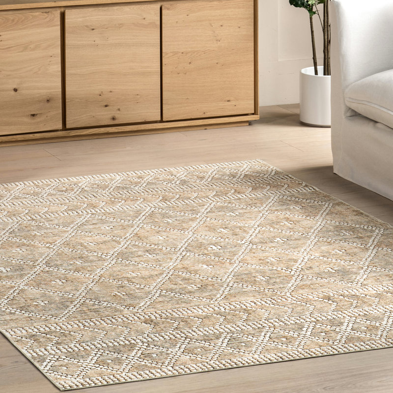 Tapis lavable en machine attna Lattice SplashGuard, Rectangle 9 pi x 12 pi