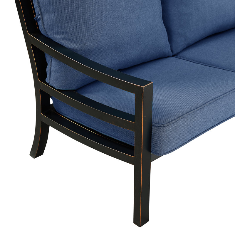 Rodesta Outdoor 3 - Seat Patio Sofa, Blue