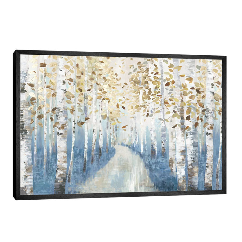 New Path I by Allison Pearce - Print on Canvas, 66.04 cm H x 45.72 cm W, Black Framed