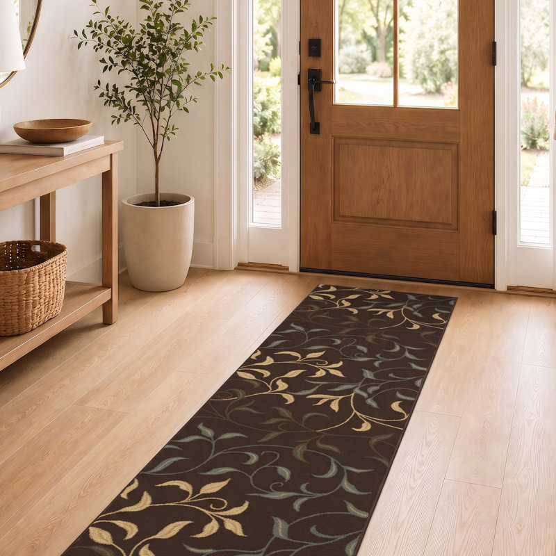 Tapis sur mesure antidérapant à dos en caoutchouc, Tapis de couloir 1 pi 11 po x 19 pi