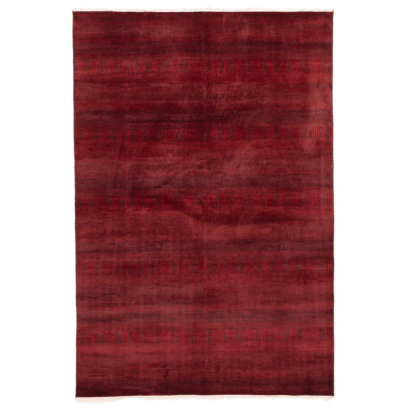 Tapis rouge en soie Finest 6 pi 2 po x 9 pi 1 po