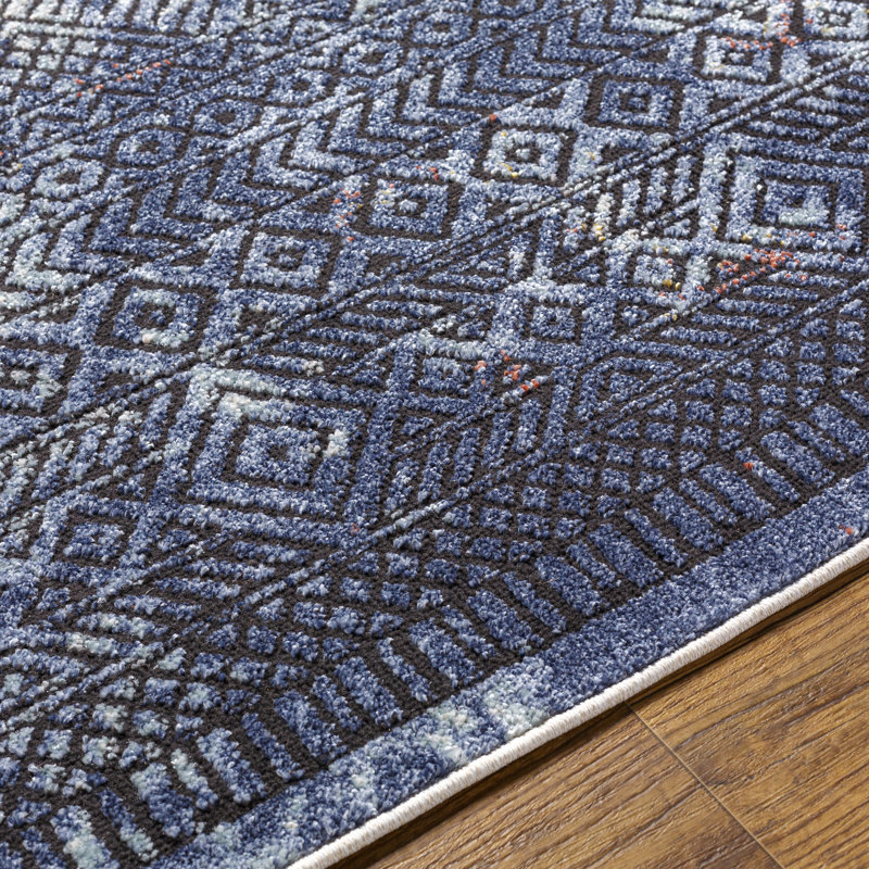 Agbogla Geometric Indoor Rug, Rectangle 5'3" x 7'