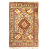 Canvello Fine Hand Knotted Turkish Antique Rug 4' X 6'3''