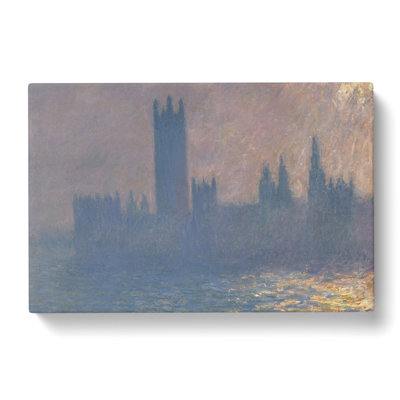 Houses Of Parliament In London Vol.3 by Claude Monet - Wrapped Canvas Painting