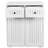 Laundry Cabinet With  2 Drawers And 2 Removable Laundry Basket