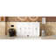 Meuble-lavabo spacieux et meuble-lavabo double, MDF blanc
