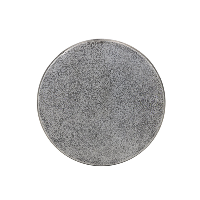 REMO End Table, Raw Antique Nickel