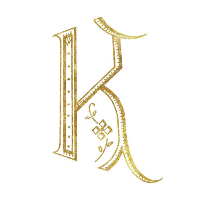 Lettre de couture française K