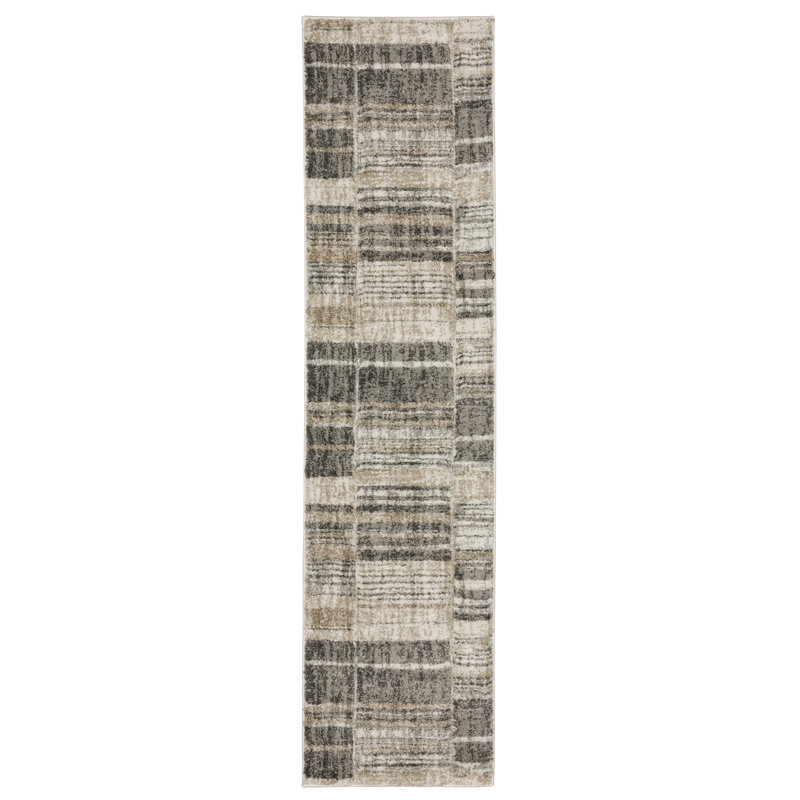 Striped Indoor Rug, Runner 1'10" x 7'6"
