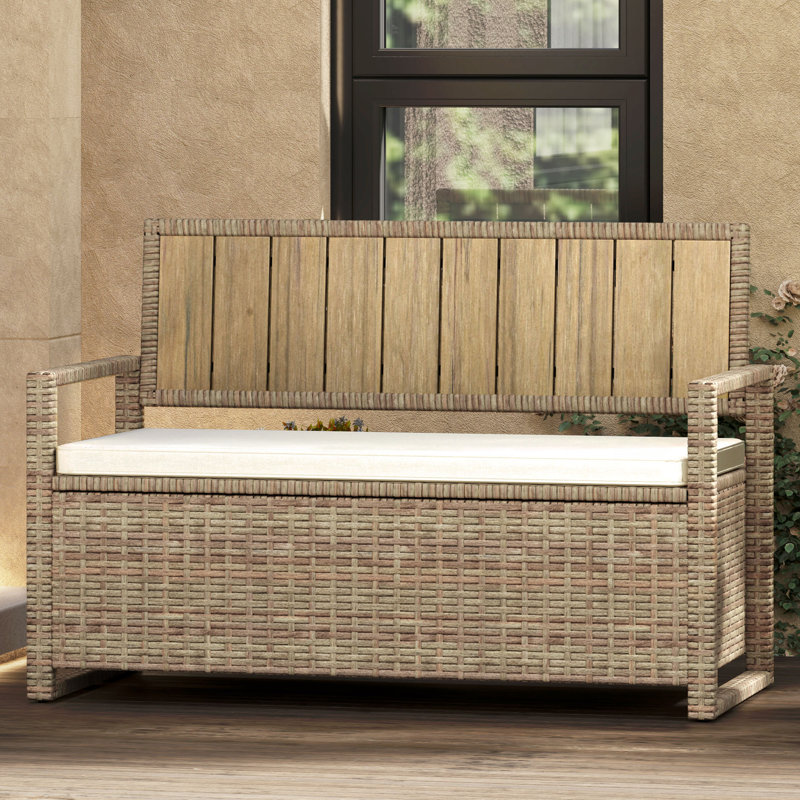  Banc de rangement extérieur 70 gallons