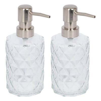 Prism Glass Soap Dispensers - 330ml