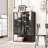 Freestanding Lighted Display Cabinet With Glass Door, Pantry Cabinet With Metal Frame & Storage, Curio Cabinet With 4-Tier Adjustable Glass Shelves, For Livingroom, Kitchen & Office