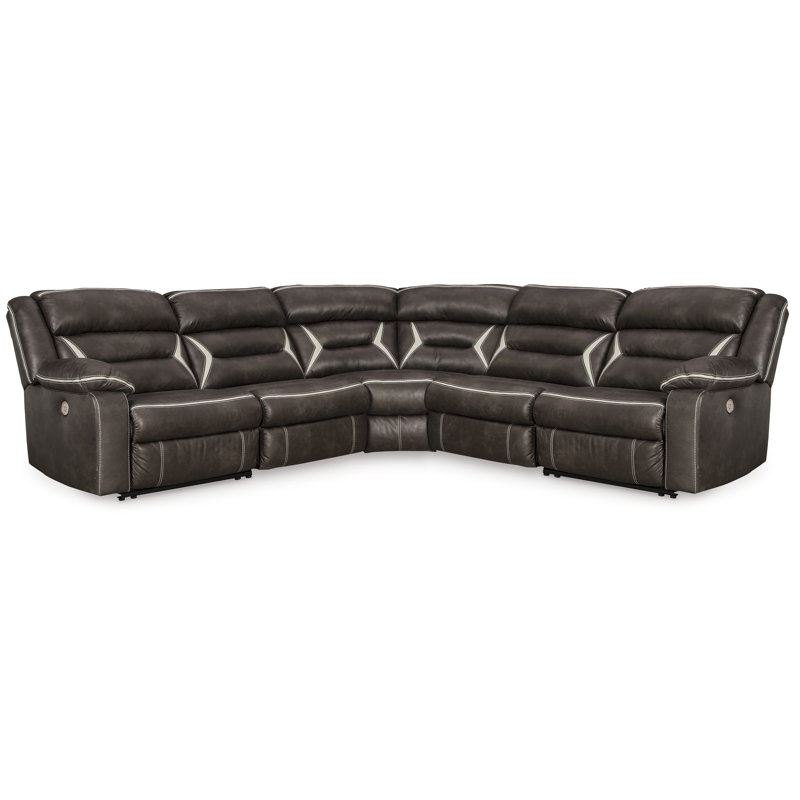 Kincord 2-Piece Power Reclining Sectional Sofa, 41" H x 123" W x 39" D