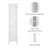 Benicio Freestanding Linen Accent Tower Cabinet with Faux Louvred Doors and Adjustable Shelf-355537215