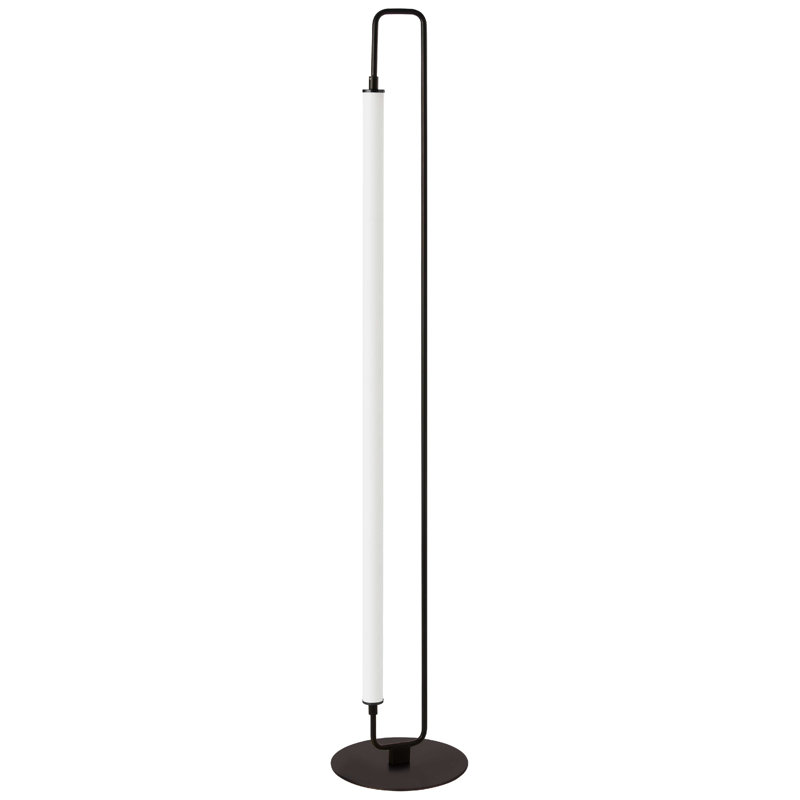 Lampe sur pied DEL 59 po Creeden, Noir mat