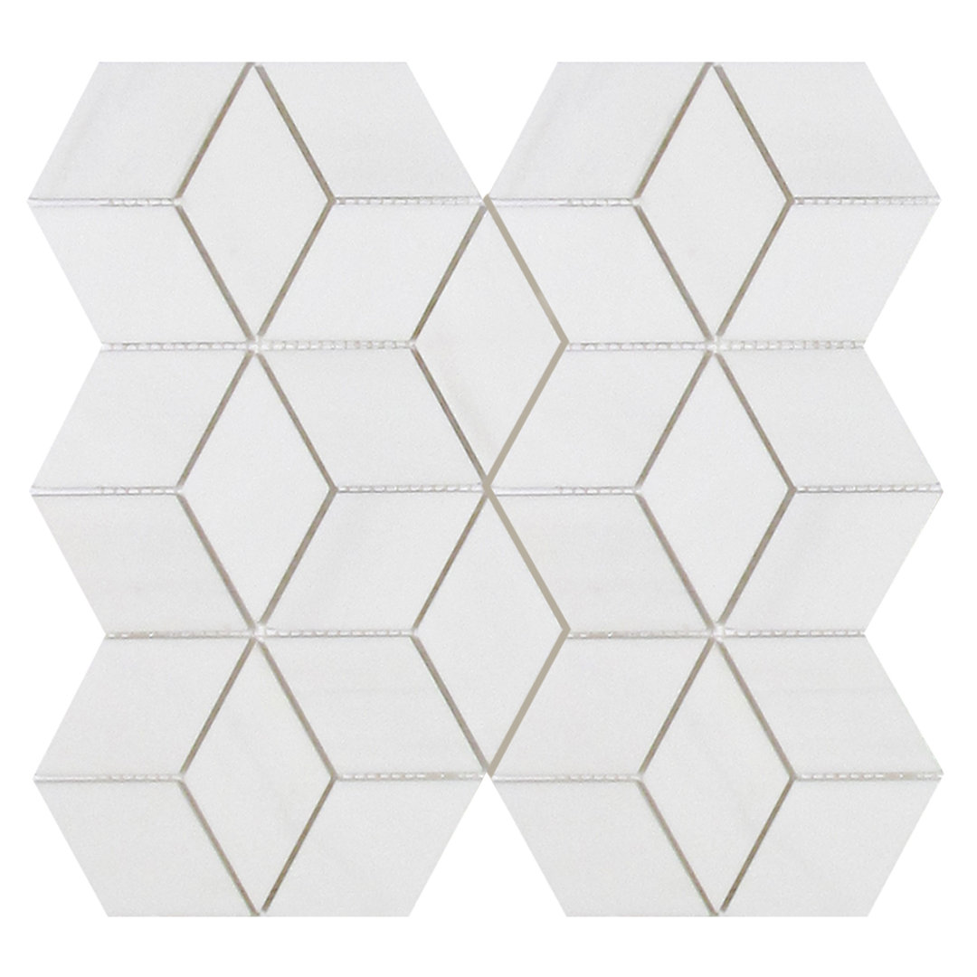 Soft Touch 2" x 2" Marble Random Mosaic Wall & Floor Tile Seven Seas Collection